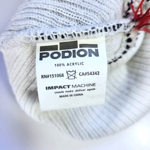 Denver Broncos Bud Lite Beanie Toque Hat NFL Football Stocking Cap Pompom - Picture 5 of 5